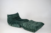 Set_of_Togo_Lounge_Chair_and_Pouf_by_Michel_Ducaroy_for_Ligne_Roset,_Dark_Mint_Velvet,_France,_1982