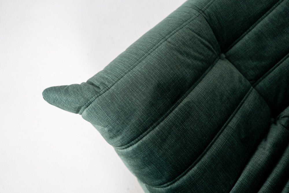 Set_of_Togo_Lounge_Chair_and_Pouf_by_Michel_Ducaroy_for_Ligne_Roset,_Dark_Mint_Velvet,_France,_1982