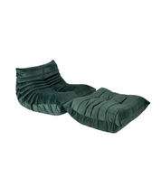 Set_of_Togo_Lounge_Chair_and_Pouf_by_Michel_Ducaroy_for_Ligne_Roset,_Dark_Mint_Velvet,_France,_1982