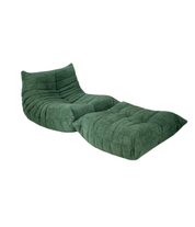 Set_of_Togo_Lounge_Chair_and_Pouf_by_Michel_Ducaroy_for_Ligne_Roset,_Emerald_Boucle_Fabric,_France,_1976