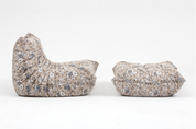 Set_of_Togo_Lounge_Chair_and_Pouf_by_Michel_Ducaroy_for_Ligne_Roset,_Flower_Pattern,_France,_1980