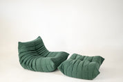 Set_of_Togo_Lounge_Chair_and_Pouf_by_Michel_Ducaroy_for_Ligne_Roset,_Green_Fabric,_France,_1981
