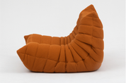 Set_of_Togo_Lounge_Chair_and_Pouf_by_Michel_Ducaroy_for_Ligne_Roset,_Orange_Fabric,_France,_1975