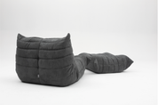 Set_of_Togo_Lounge_Chair_and_Pouf_by_Michel_Ducaroy_for_Ligne_Roset,_Grey_Corduroy,_France,_1978
