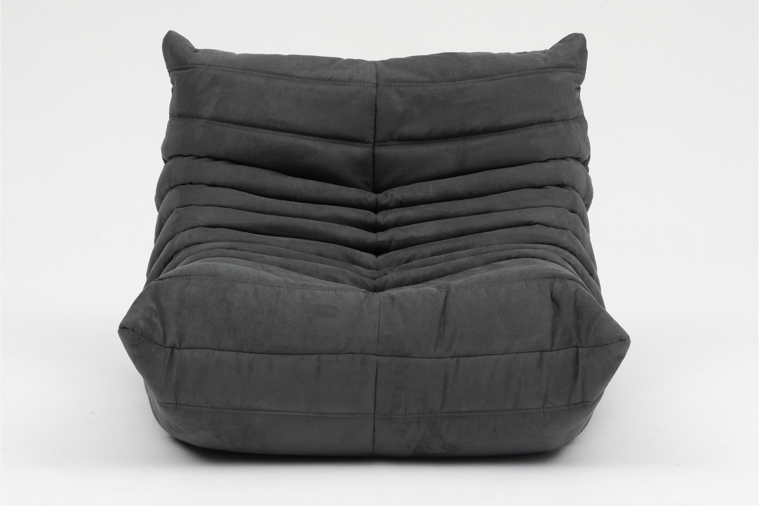 Set_of_Togo_Lounge_Chair_and_Pouf_by_Michel_Ducaroy_for_Ligne_Roset,_Grey_Corduroy,_France,_1978