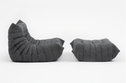 Set_of_Togo_Lounge_Chair_and_Pouf_by_Michel_Ducaroy_for_Ligne_Roset,_Grey_Corduroy,_France,_1978