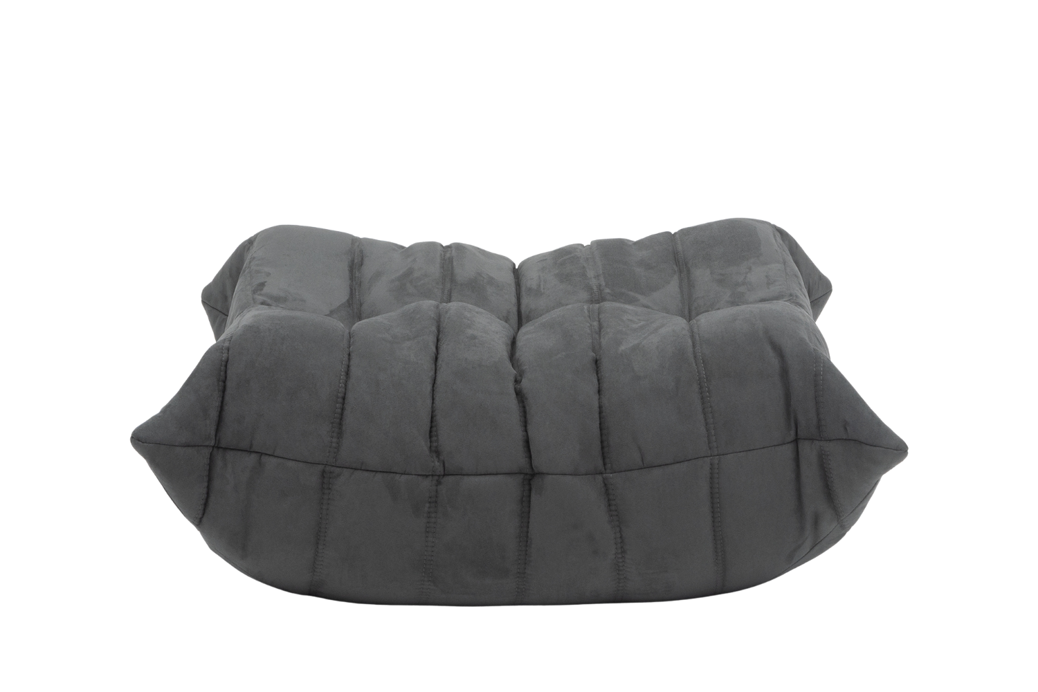 Set_of_Togo_Lounge_Chair_and_Pouf_by_Michel_Ducaroy_for_Ligne_Roset,_Grey_Corduroy,_France,_1978