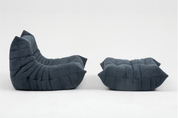 Set_of_Togo_Lounge_Chair_and_Pouf_by_Michel_Ducaroy_for_Ligne_Roset,_Grey_Corduroy,_France,_1981