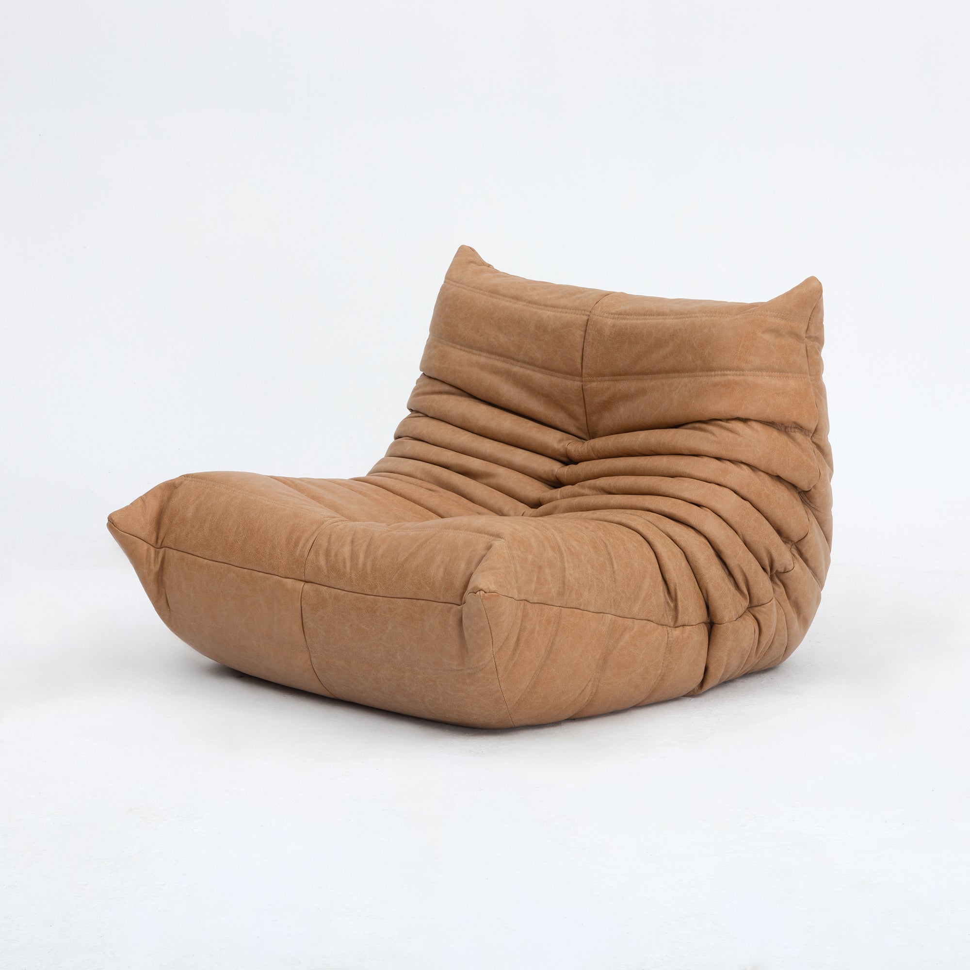 Set_of_Togo_Lounge_Chair_and_Pouf_by_Michel_Ducaroy_for_Ligne_Roset,_Grey_Corduroy,_France,_1982