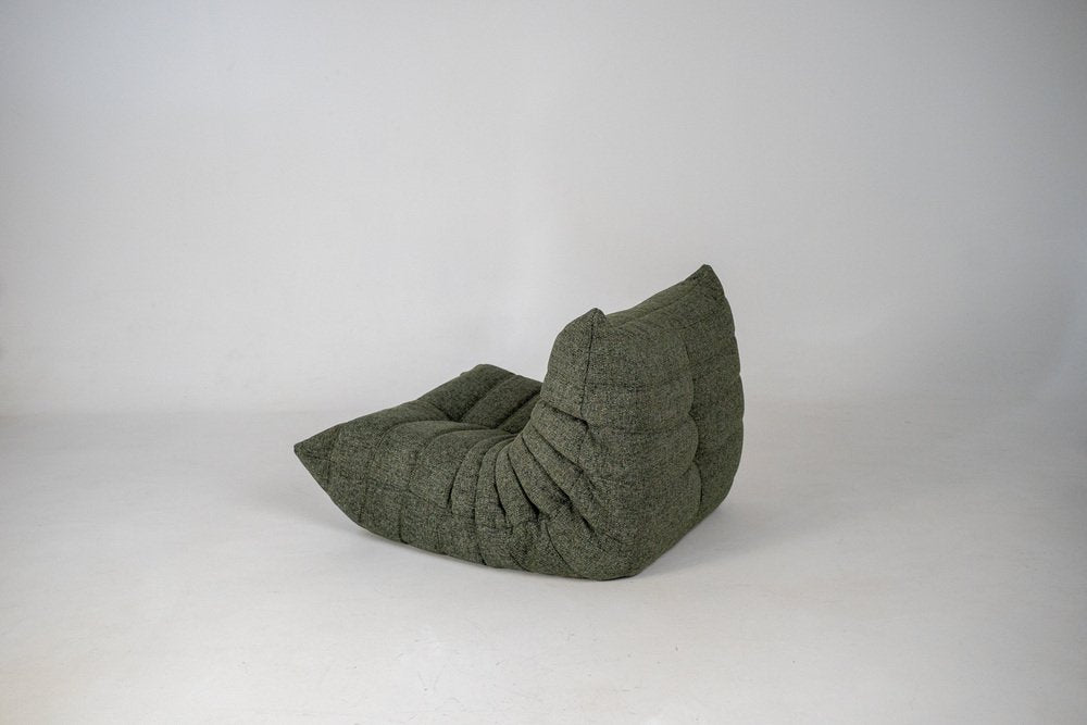 Set_of_Togo_Lounge_Chair_and_Pouf_by_Michel_Ducaroy_for_Ligne_Roset,_Grey_Tweed_Fabric,_France,_1973