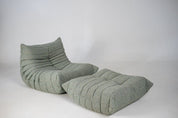 Set_of_Togo_Lounge_Chair_and_Pouf_by_Michel_Ducaroy_for_Ligne_Roset,_Melange_Tweed_Fabric,_France,_1978