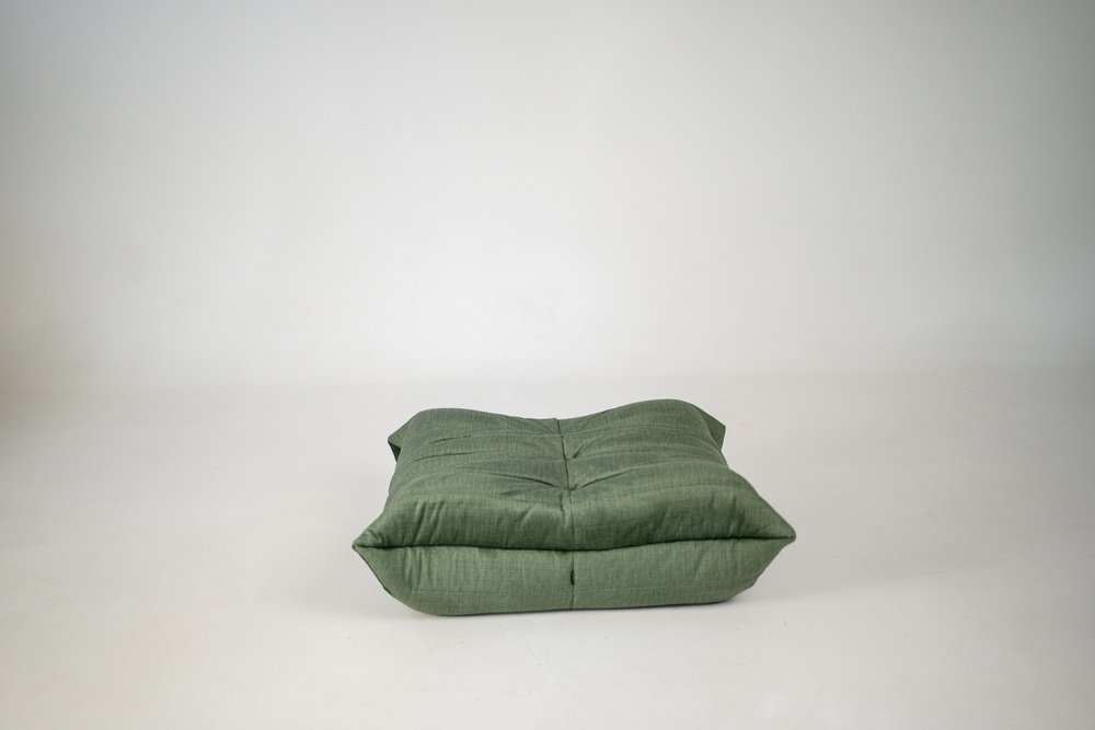 Set_of_Togo_Lounge_Chair_and_Pouf_by_Michel_Ducaroy_for_Ligne_Roset,_Moss_Velvet,_France,_1975
