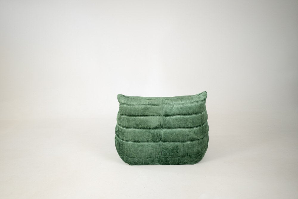 Set_of_Togo_Lounge_Chair_and_Pouf_by_Michel_Ducaroy_for_Ligne_Roset,_Pistachio_Boulcet_Fabric,_France,_1977
