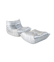 Set_of_Togo_Lounge_Chair_and_Pouf_by_Michel_Ducaroy_for_Ligne_Roset,_Silver_Skai,_France,_1973