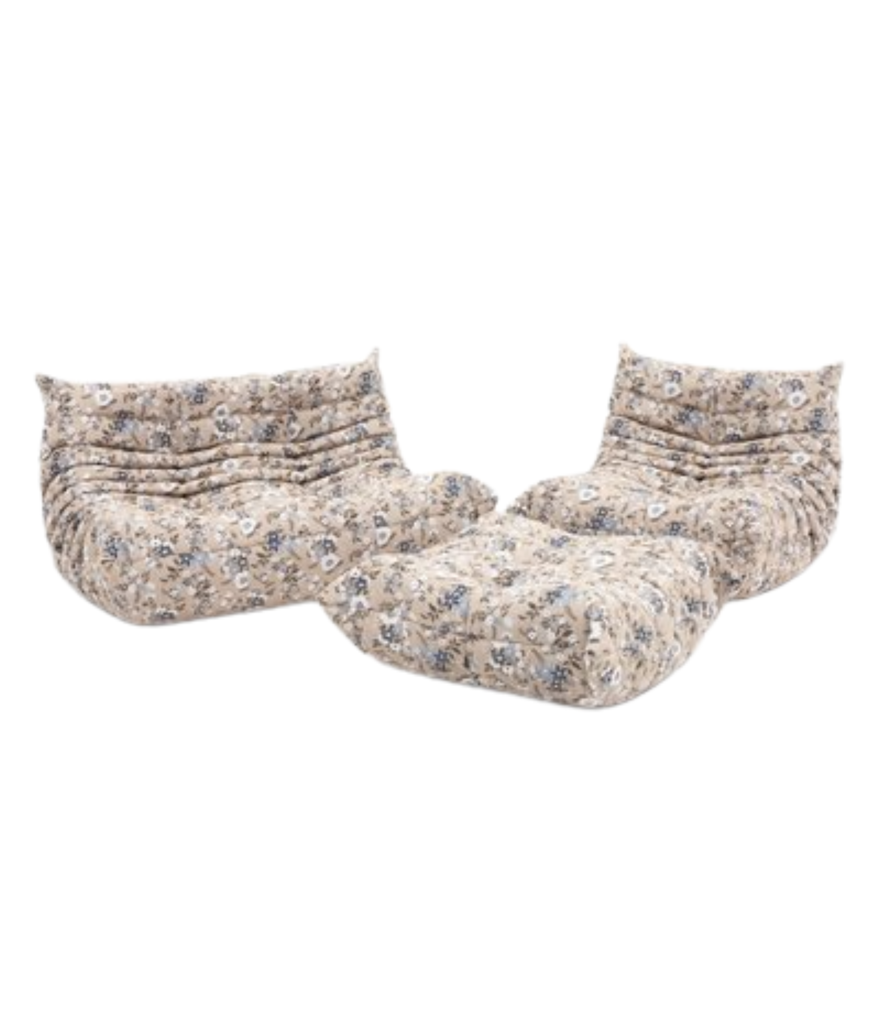 Set_of_Togo_Lounge_Chair,_Two-Seater_Sofa_and_Pouf_by_Michel_Ducaroy_for_Ligne_Roset,_Pattern_Fabric,_France,_1970s