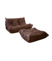 Set_of_Togo_Sofa_and_Pouf_by_Michel_Ducaroy_for_Ligne_Roset,_Dark_Brown_Leather,_France,_1975