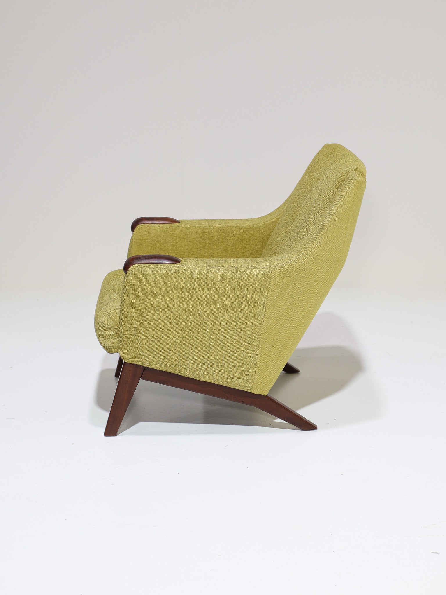 Set_of_two_Danish_vintage_armchairs_teak_wood_yellow_fabric