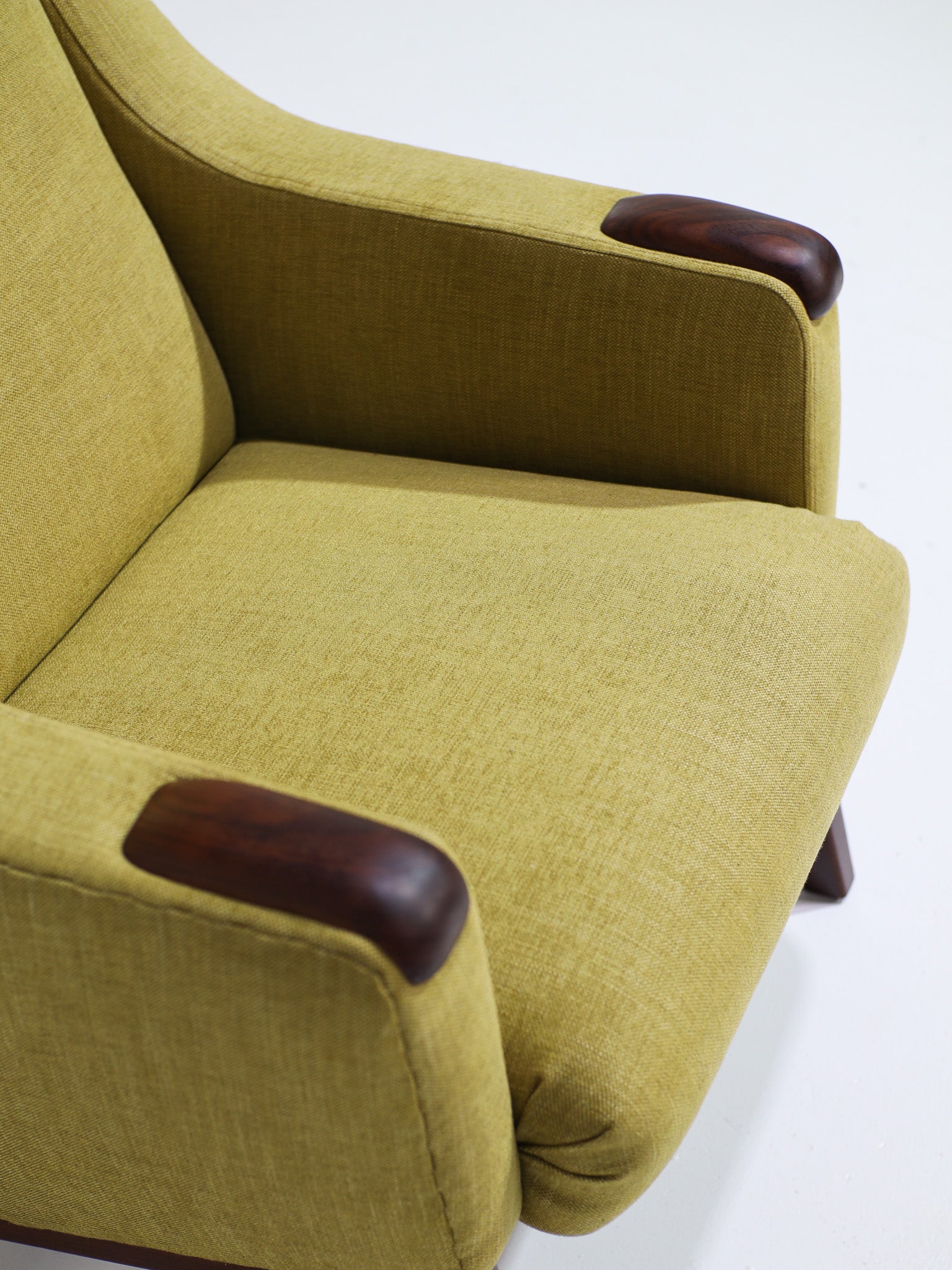 Set_of_two_Danish_vintage_armchairs_teak_wood_yellow_fabric