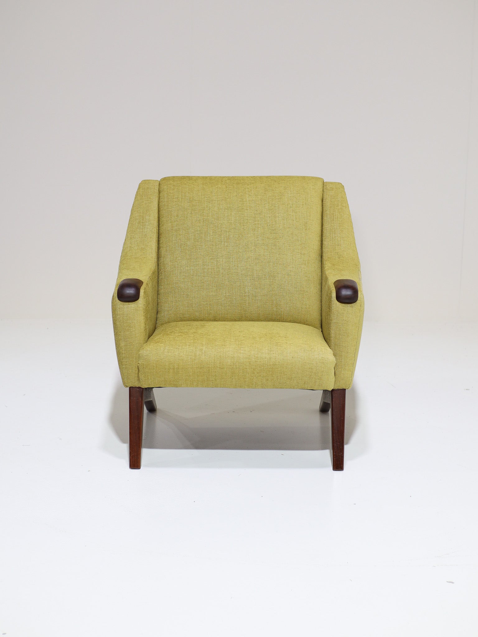 Set_of_two_Danish_vintage_armchairs_teak_wood_yellow_fabric