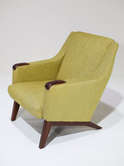 Set_of_two_Danish_vintage_armchairs_teak_wood_yellow_fabric