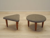 Set_of_2_Footstools,_Beech_Wood,_Brown_Fabric,_1990s_Denmark