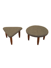 Set_of_2_Footstools,_Beech_Wood,_Brown_Fabric,_1990s_Denmark