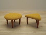 Set_of_2_Footstools,_Beech_Wood,_Mustard_Fabric,_1990s_Denmark