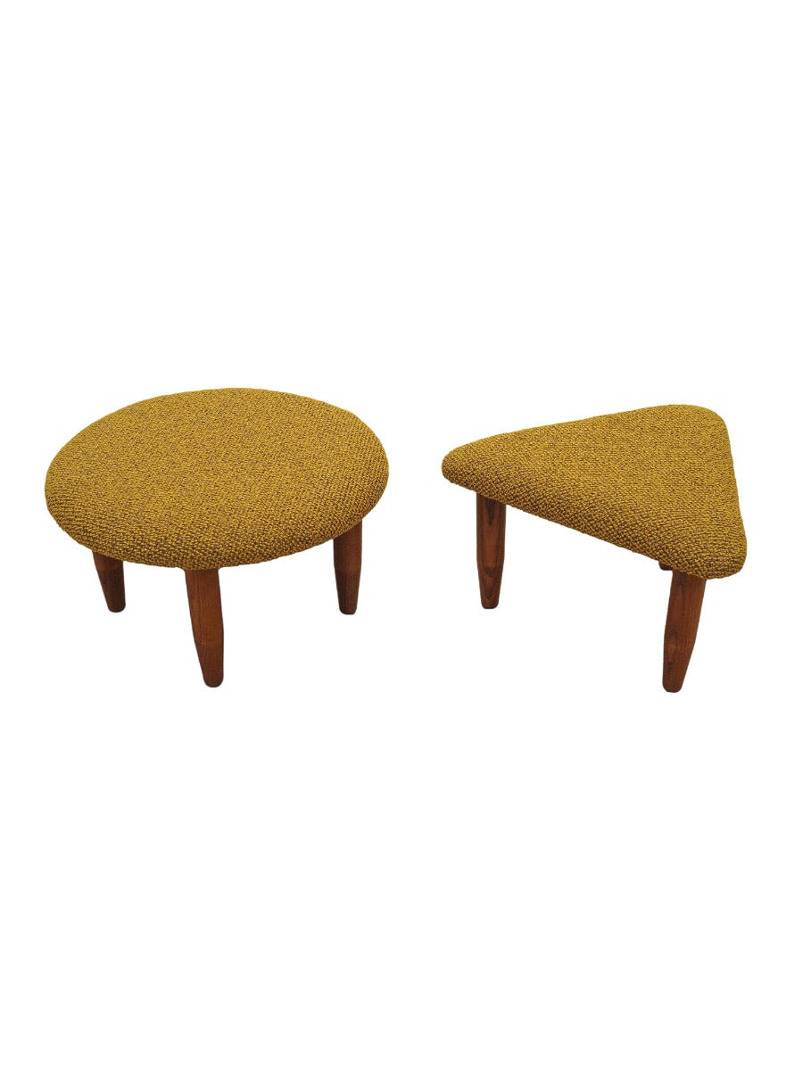 Set_of_2_Footstools,_Beech_Wood,_Mustard_Fabric,_1990s_Denmark