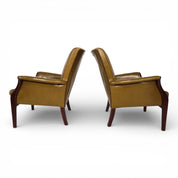 Set_of_2_moss_green_Froxfield_leather_armchairs_by_Parker_Knoll,_1960