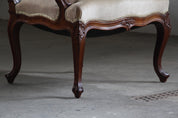 Set_of_4_Antique_Danish_Rococo_Revival_Lounge_Chairs_with_Carved_Wooden_Frames_and_Velvet_Upholstery,_19th_Century