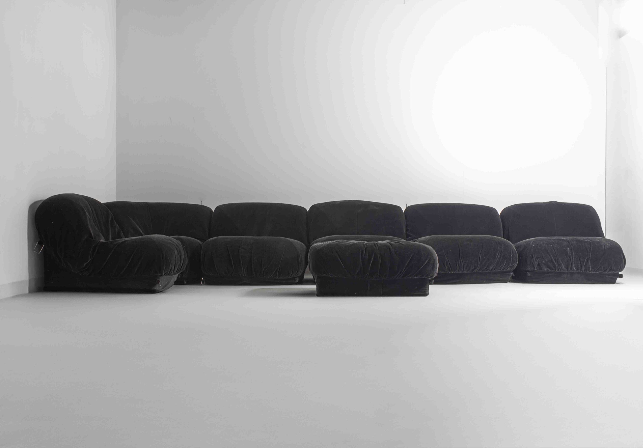 Seven-Piece_“Patate”_Modular_Sofa_by_Airborne_in_Black_Velvet,_1970s