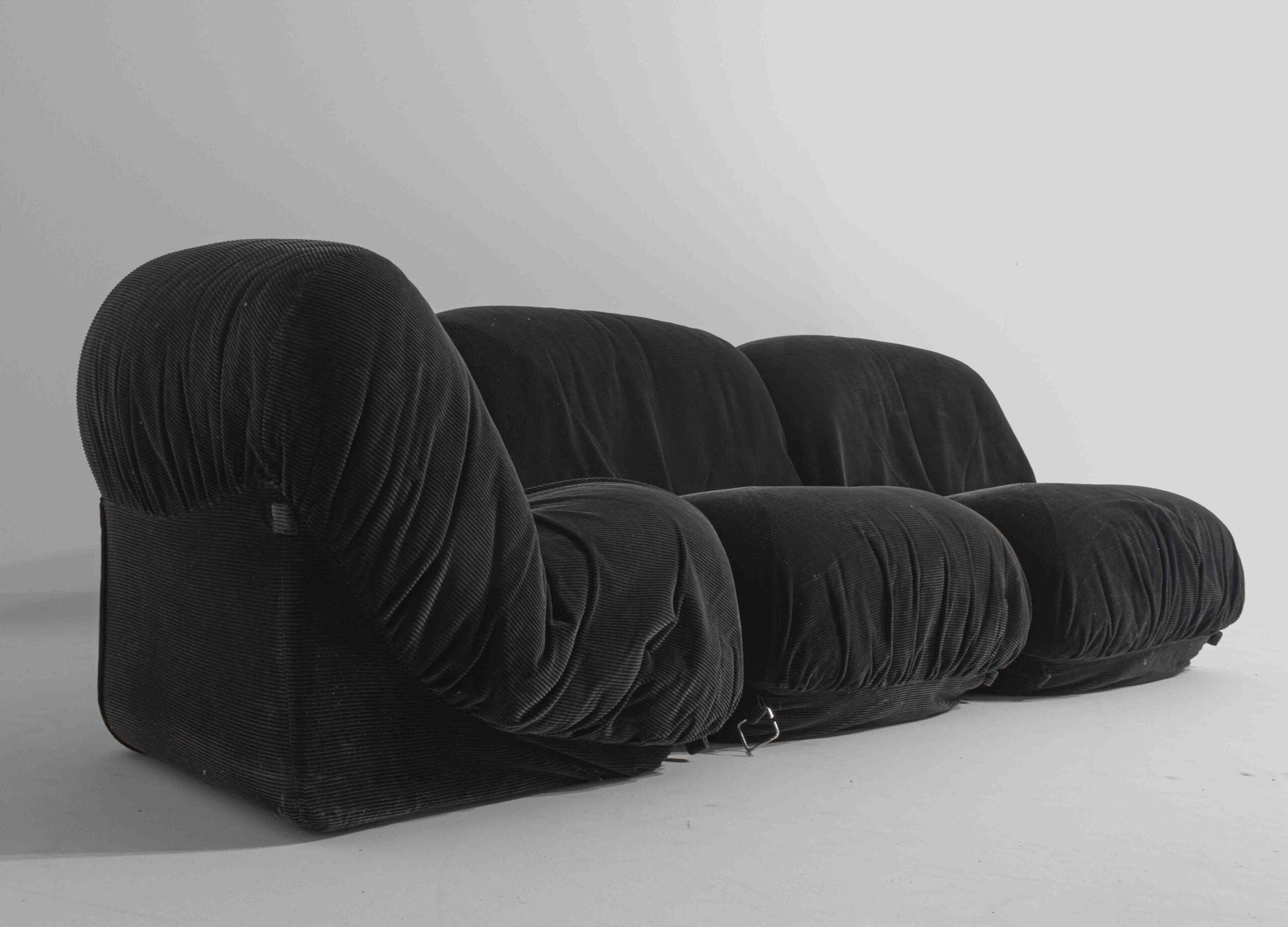 Seven-Piece_“Patate”_Modular_Sofa_by_Airborne_in_Black_Velvet,_1970s