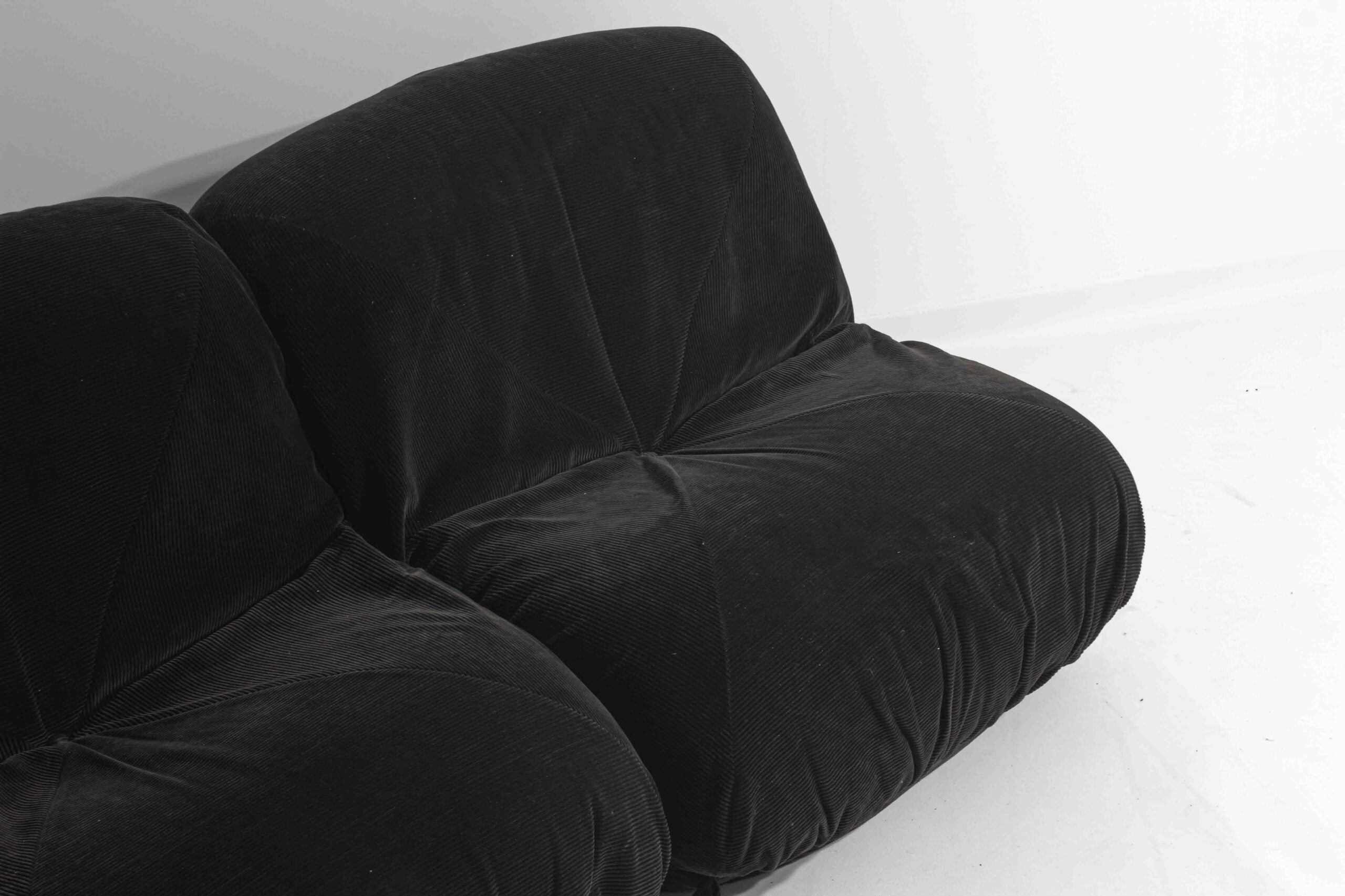 Seven-Piece_“Patate”_Modular_Sofa_by_Airborne_in_Black_Velvet,_1970s