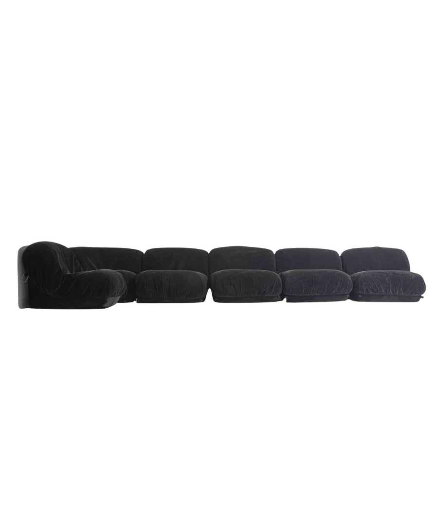 Seven-Piece_“Patate”_Modular_Sofa_by_Airborne_in_Black_Velvet,_1970s
