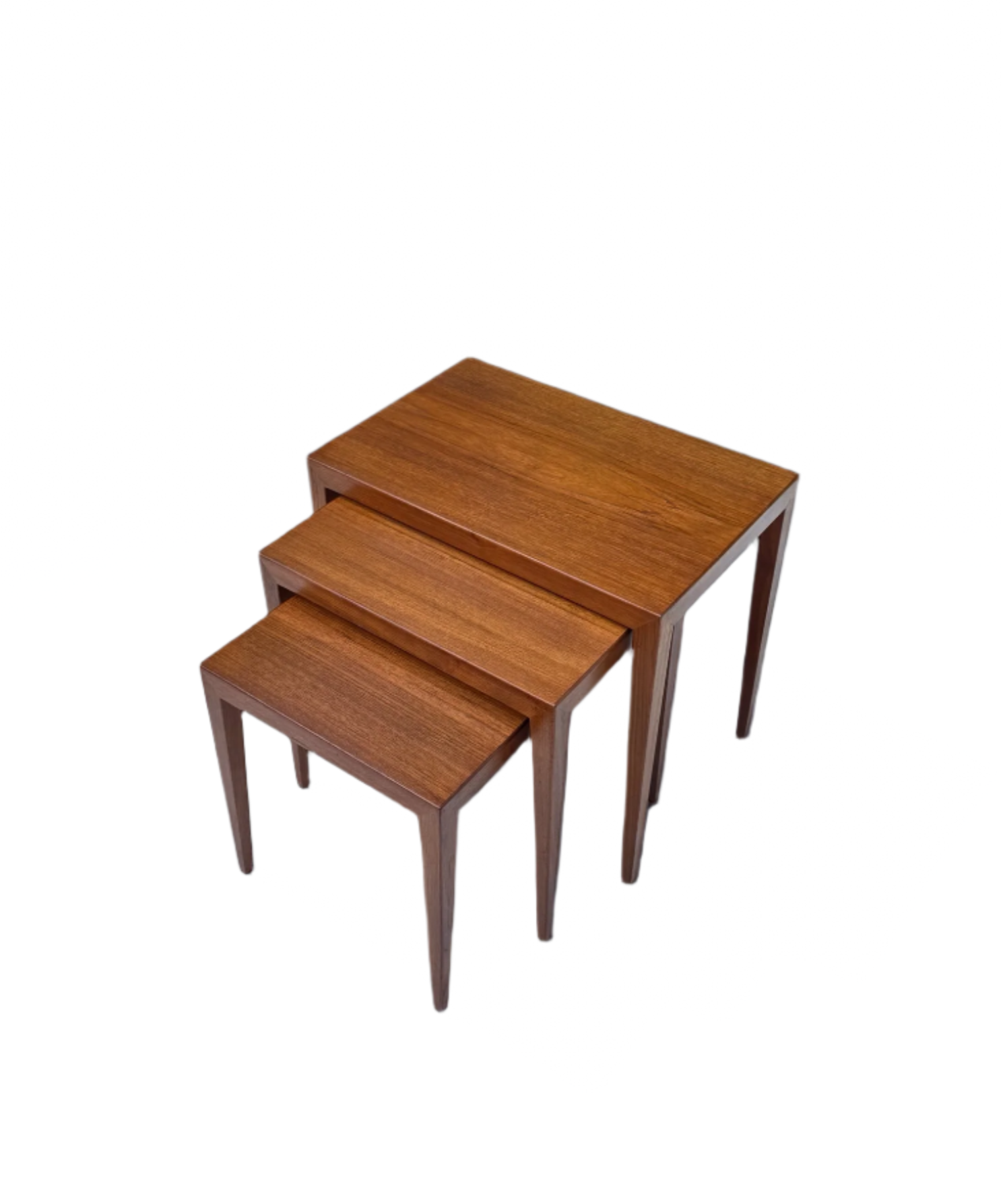 Severin_Hansen_Teak_Nesting_Tables_for_Haslev_Mobelfabrik,_Demark_1960's
