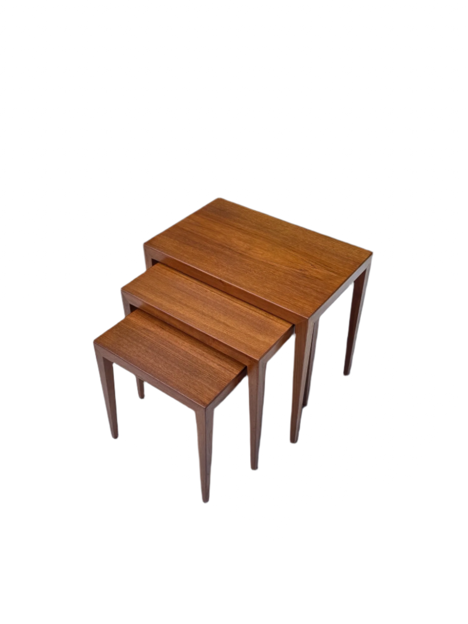 Severin_Hansen_Teak_Nesting_Tables_for_Haslev_Mobelfabrik,_Demark_1960's