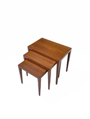 Severin_Hansen_Teak_Nesting_Tables_for_Haslev_Mobelfabrik,_Demark_1960's