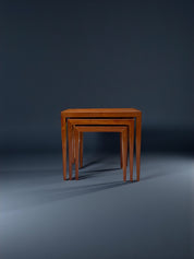 Severin_Hansen_Teak_Nesting_Tables_for_Haslev_Mobelfabrik,_Demark_1960's