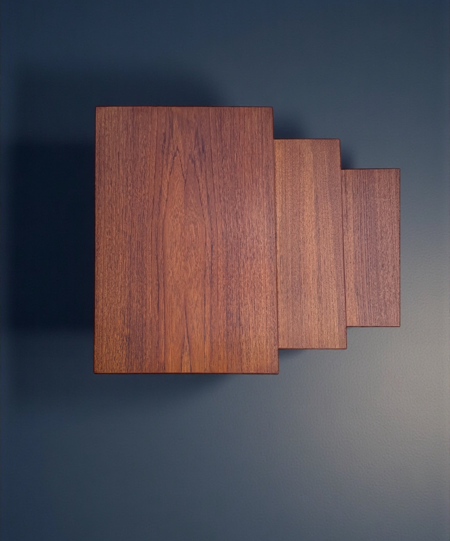 Severin_Hansen_Teak_Nesting_Tables_for_Haslev_Mobelfabrik,_Demark_1960's