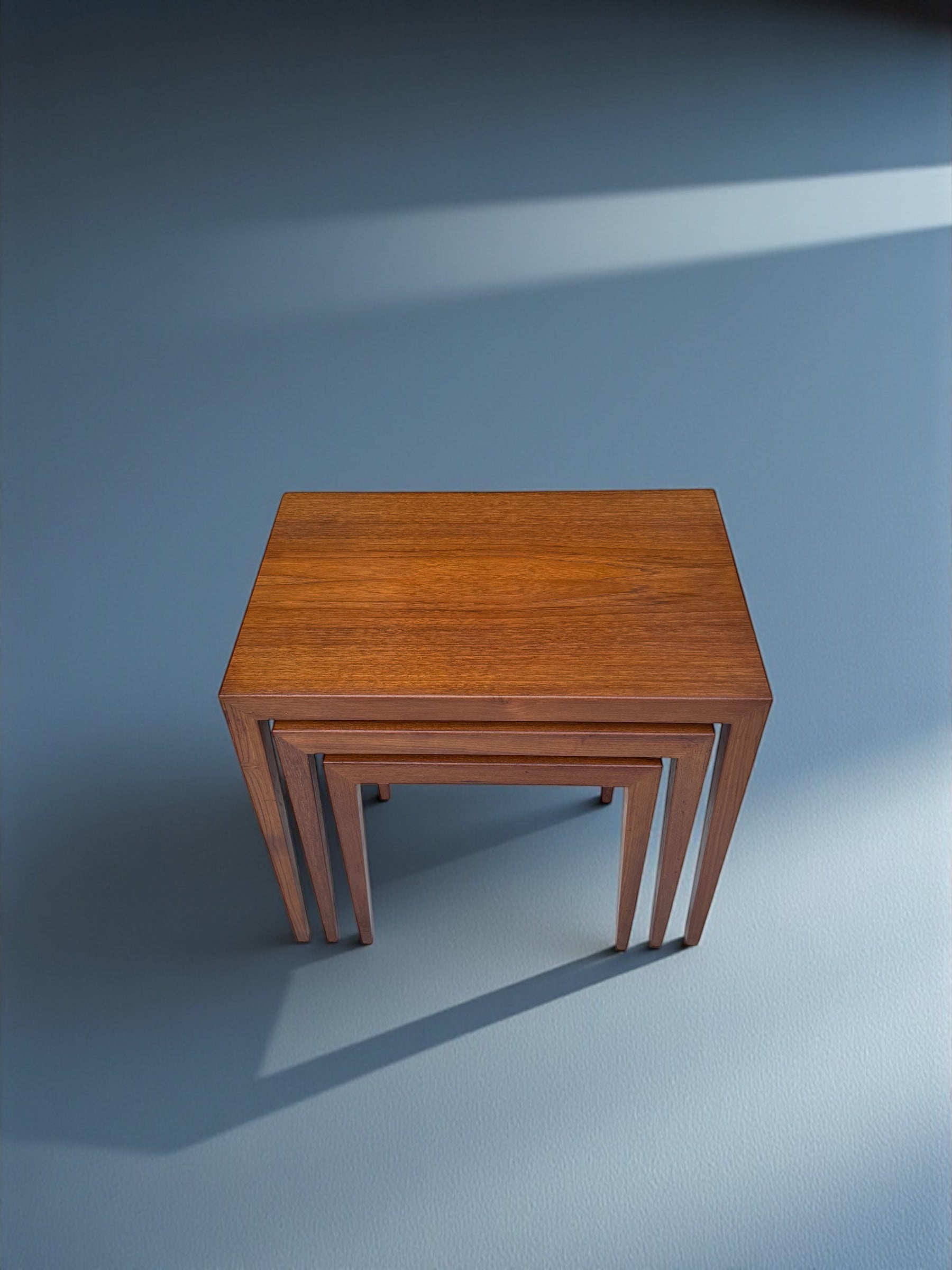 Severin_Hansen_Teak_Nesting_Tables_for_Haslev_Mobelfabrik,_Demark_1960's