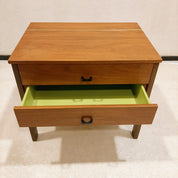Vintage_Solid_Wood_Sewing_Cabinet_with_Woven_Basket,_Scandinavian_Side_Table