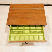 Vintage_Solid_Wood_Sewing_Cabinet_with_Woven_Basket,_Scandinavian_Side_Table