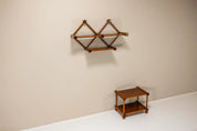 Walnut_Wall_Shelf_and_Side_Table,_1960s,_Italy