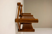 Walnut_Wall_Shelf_and_Side_Table,_1960s,_Italy