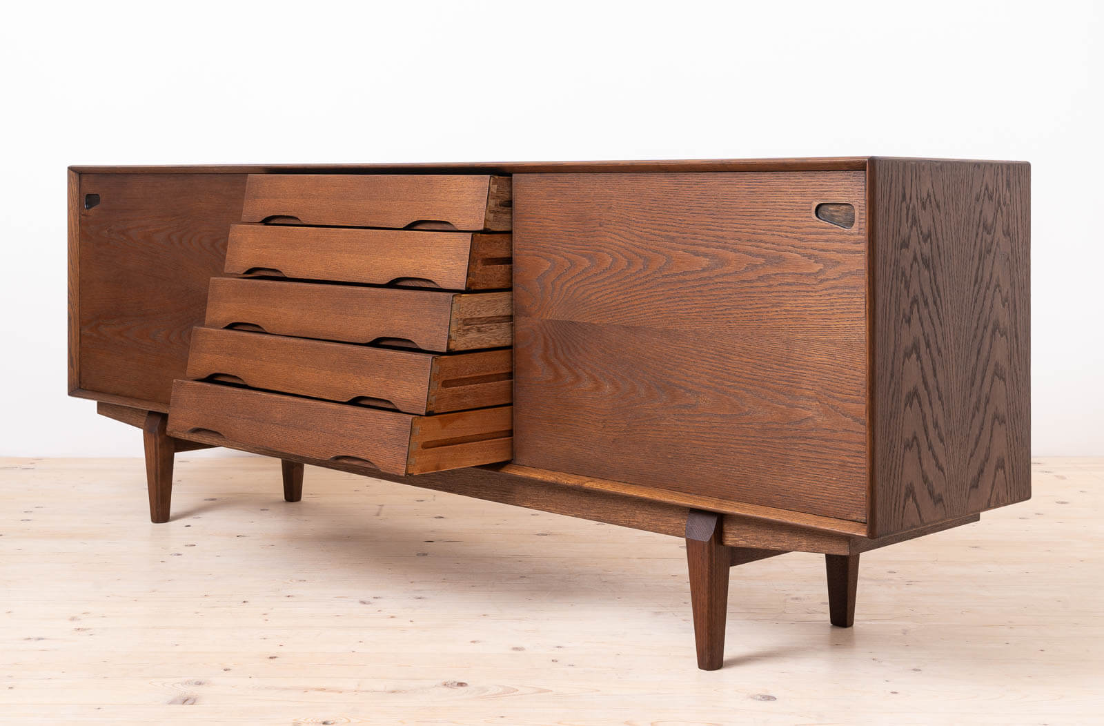Sideboard_by_Skovby_Møbler,_Model_No._65,_Chocolate_Brown_Stained_Oak,_Danish_Design