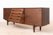 Sideboard_by_Skovby_Møbler,_Model_No._65,_Chocolate_Brown_Stained_Oak,_Danish_Design