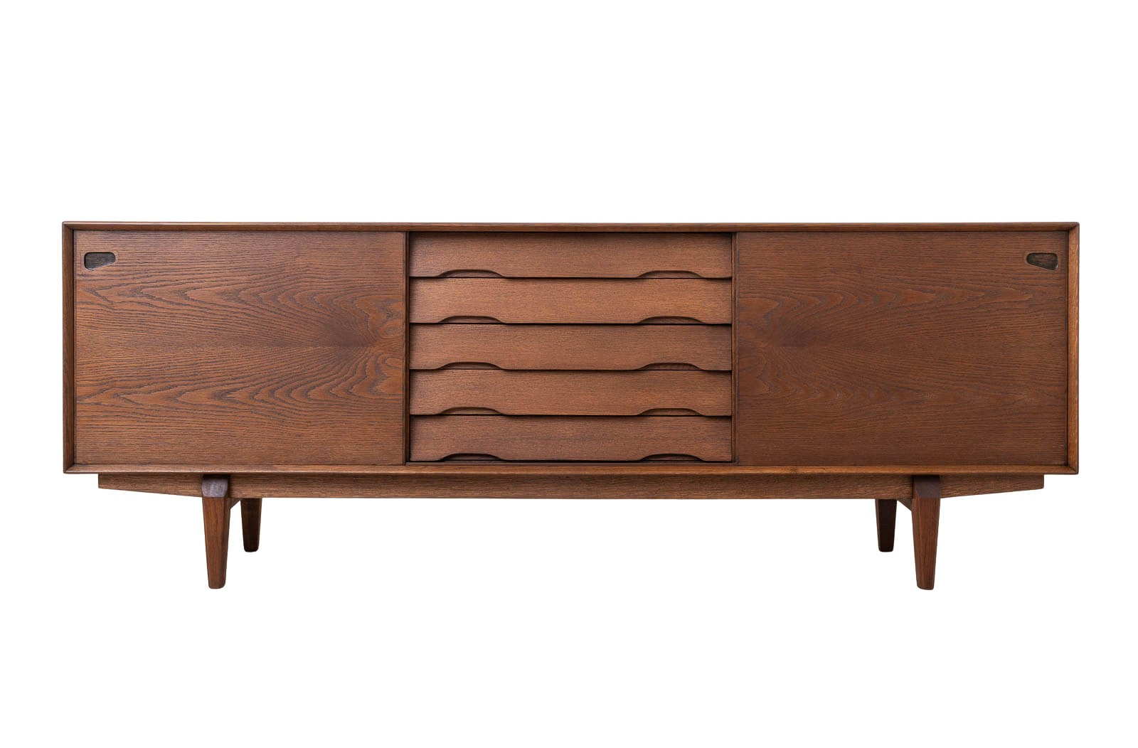 Sideboard_by_Skovby_Møbler,_Model_No._65,_Chocolate_Brown_Stained_Oak,_Danish_Design