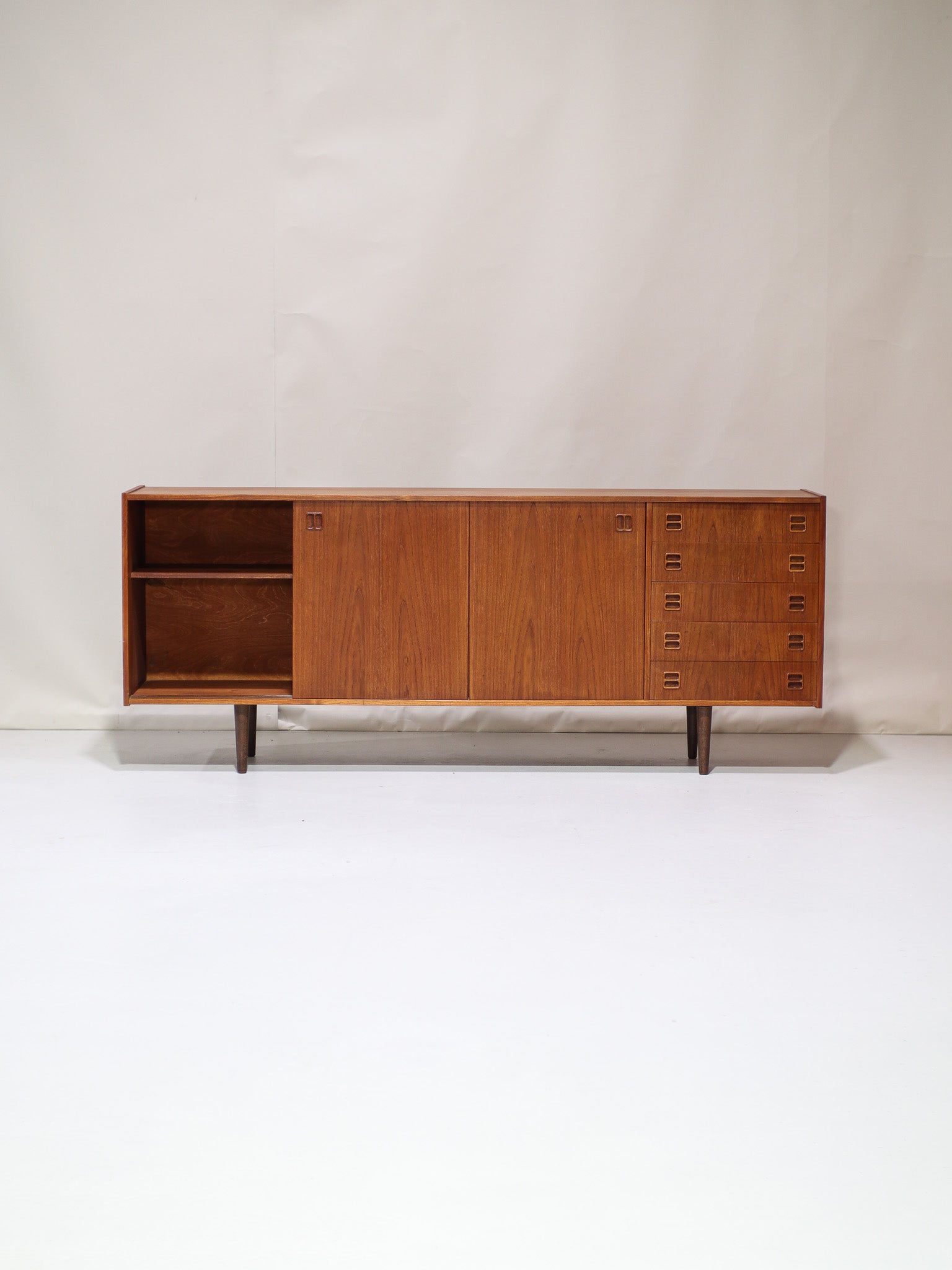 Sideboard_Danish_vintage_teak_TV_cabinet_1960s
