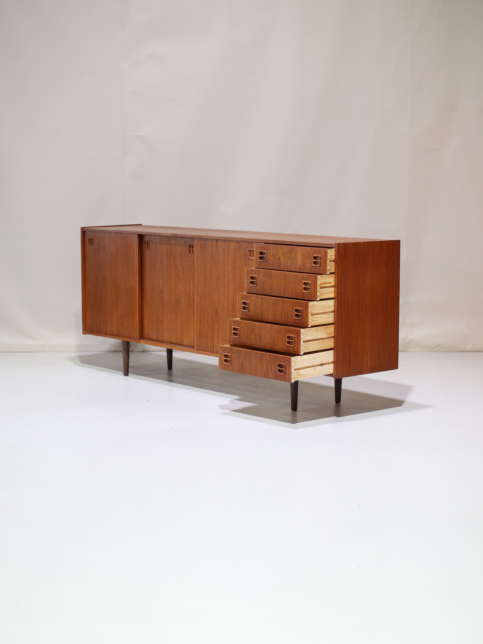Sideboard_Danish_vintage_teak_TV_cabinet_1960s