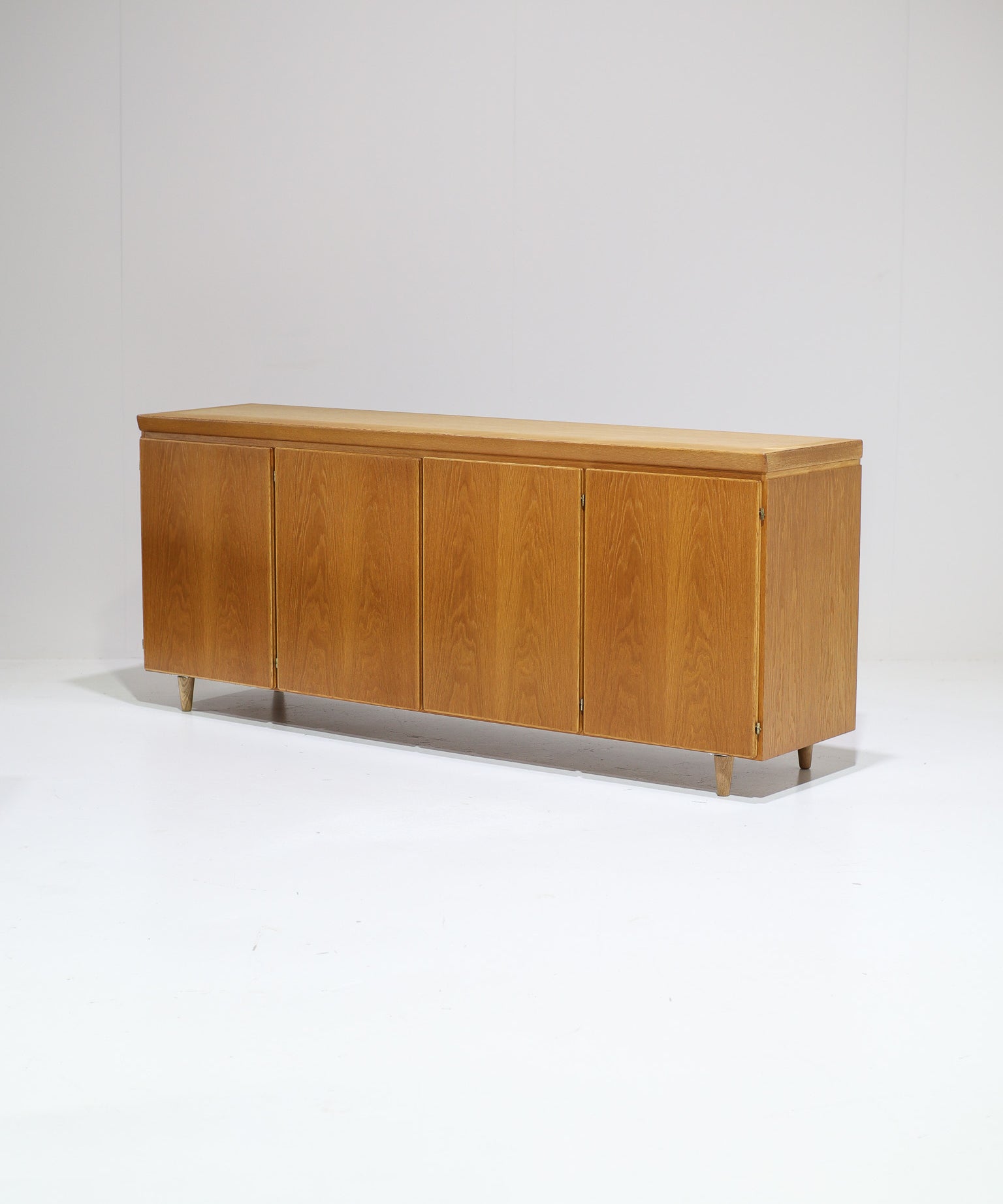 Skovby_Oak_Sideboard_with_Sliding_Doors,_Denmark_1960s